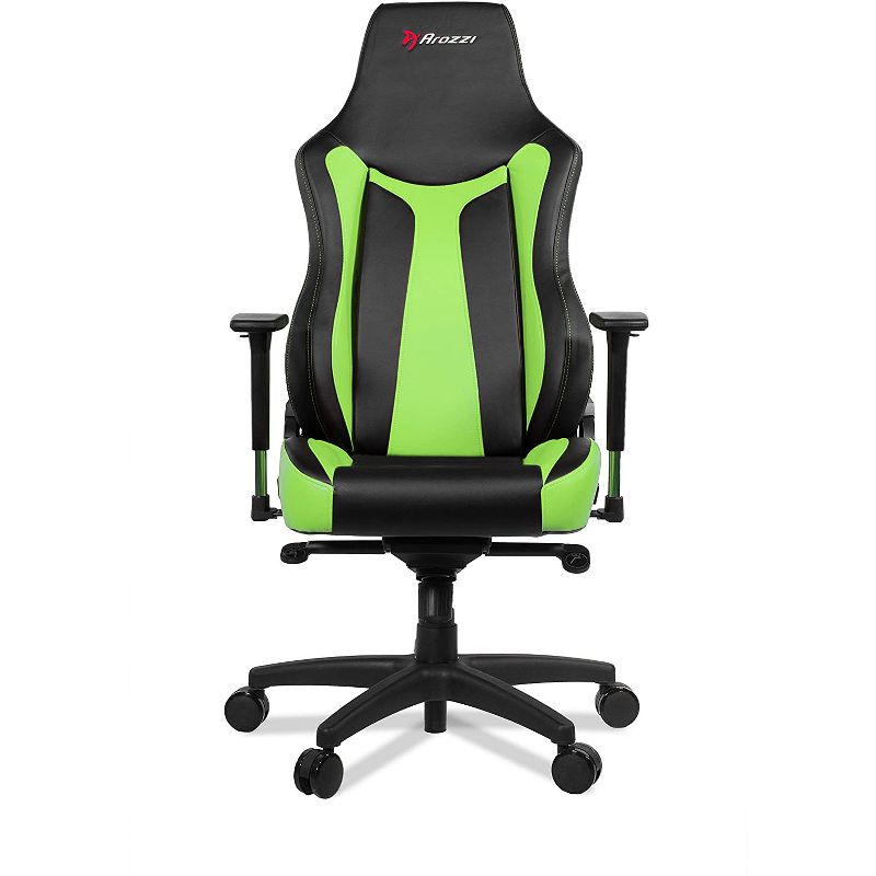 Arozzi Vernazza Series Super Premium Pleather Gaming Chair, Green (VERNAZZA-GN)