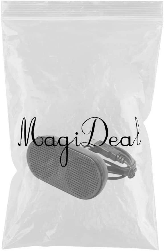 MagiDeal Computer USB Speaker Small Mighty Solid Wired 2 Channel Multimedia Subwoofer - Black, 85x42x30mm