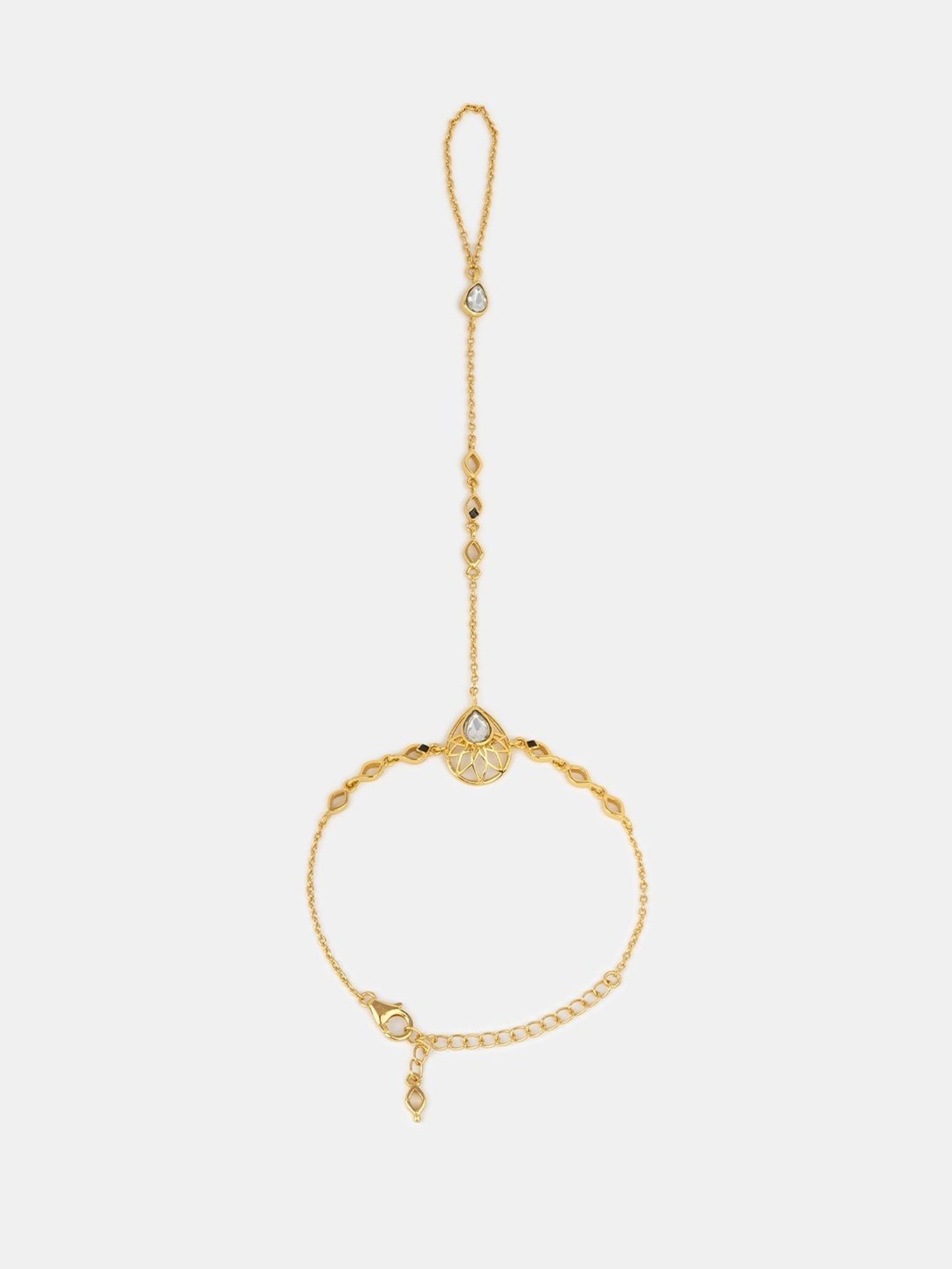 Shaya 92.5 Sterling Silver Queen of Encouragement Hand Harness Bracelet for Women