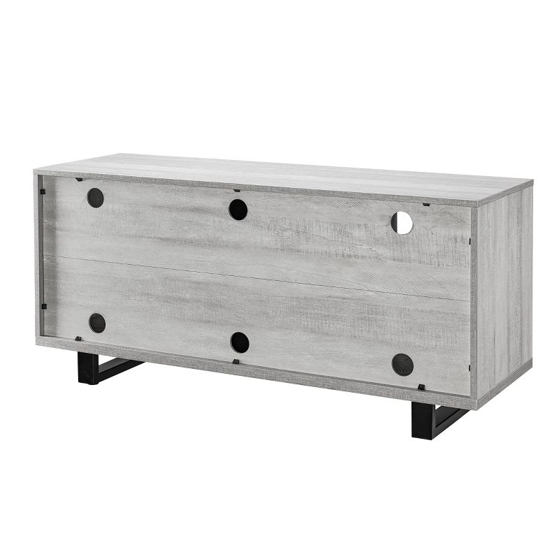 47.6" TV Stand For TVs up to 53" Saw Cut Off White - Home Essentials