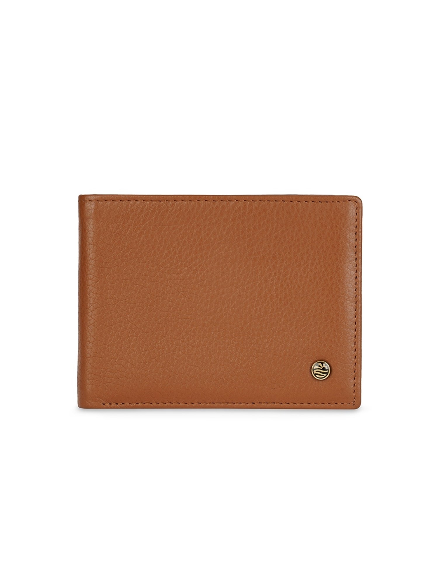 PERQUISITE Brown Casual Leather Bi-Fold Wallet for men