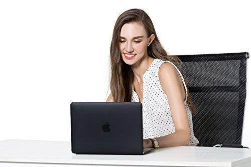 MOSISO Plastic Hard Shell Case & Keyboard Cover Compatible MacBook 12 Inch Retina Display Model A1534 (Newest Version 2017/2016/2015), Black