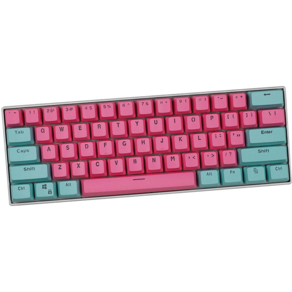 CUUWE 61 PBT Keycaps for 60 Percent Keyboard, Backlit Keycap Set for Mechanical Gaming Keyboard OEM Profile Keycaps with Key Puller for Cherry MX Switches GH60/RK61/GK61/Annie pro 2