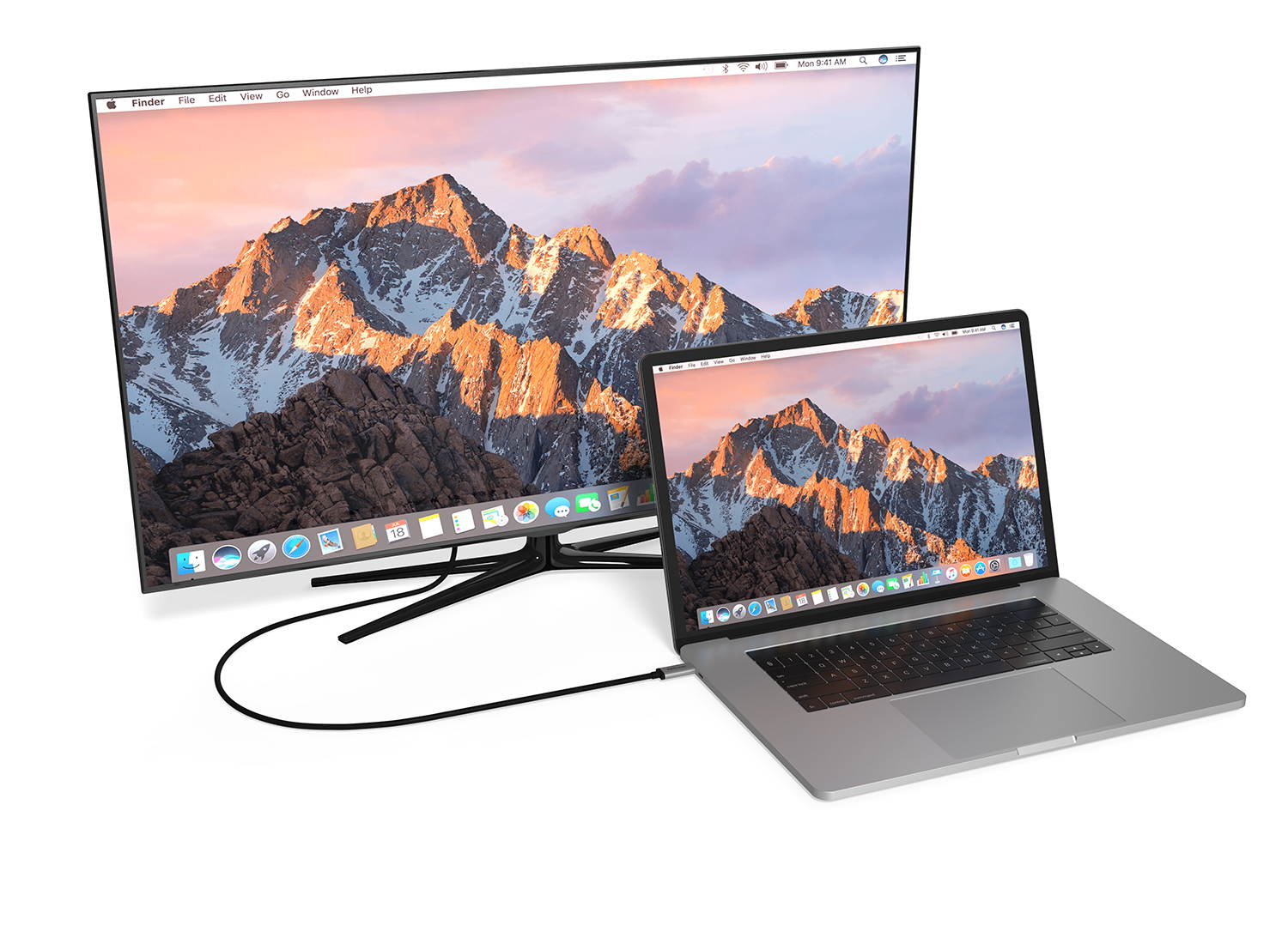 EZQuest USB-C to HDMI 4K 60Hz Cable with HDR Space Gray 2 meter - X40017