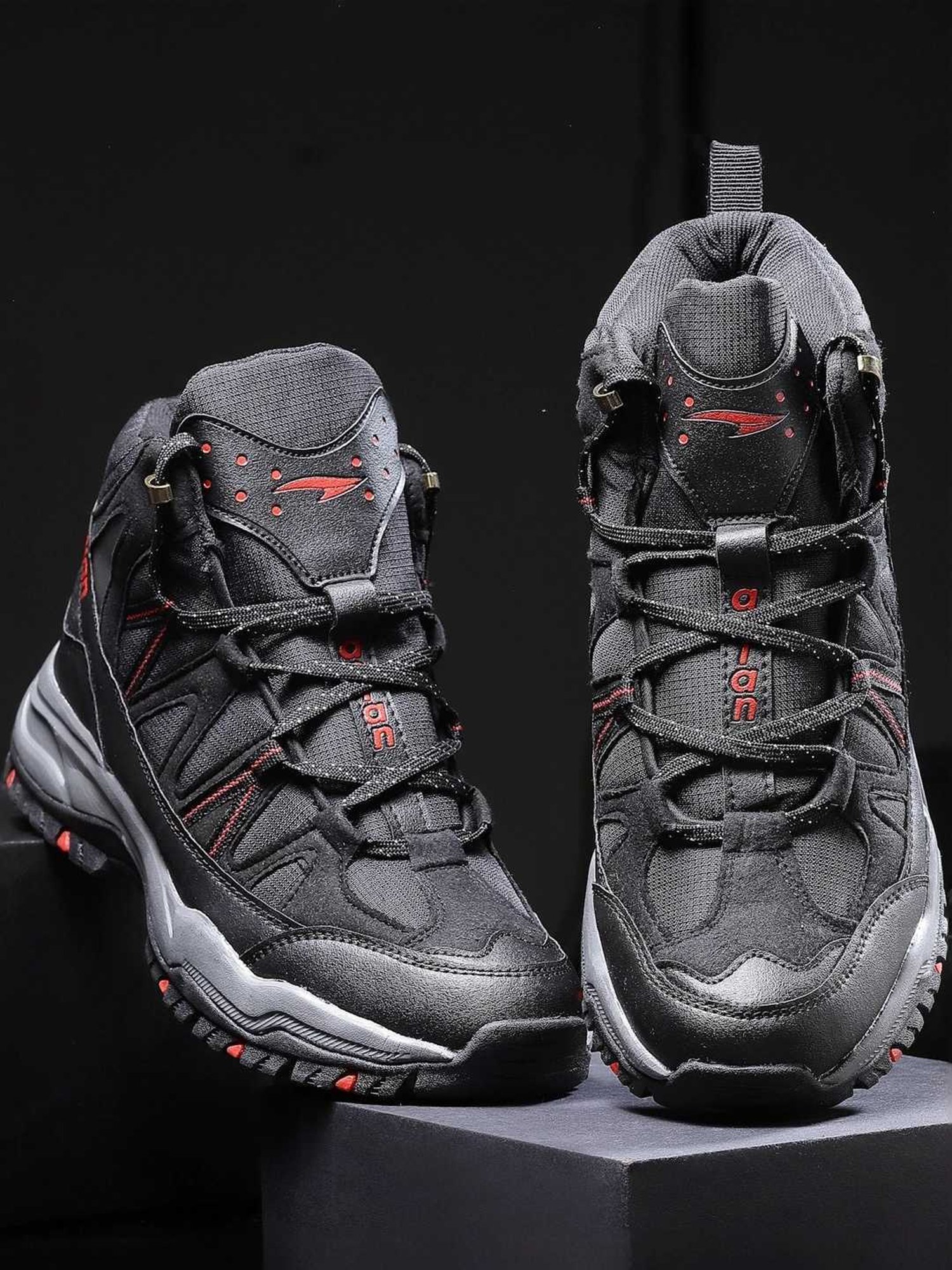 Asian Men's Black Outdoor Shoes