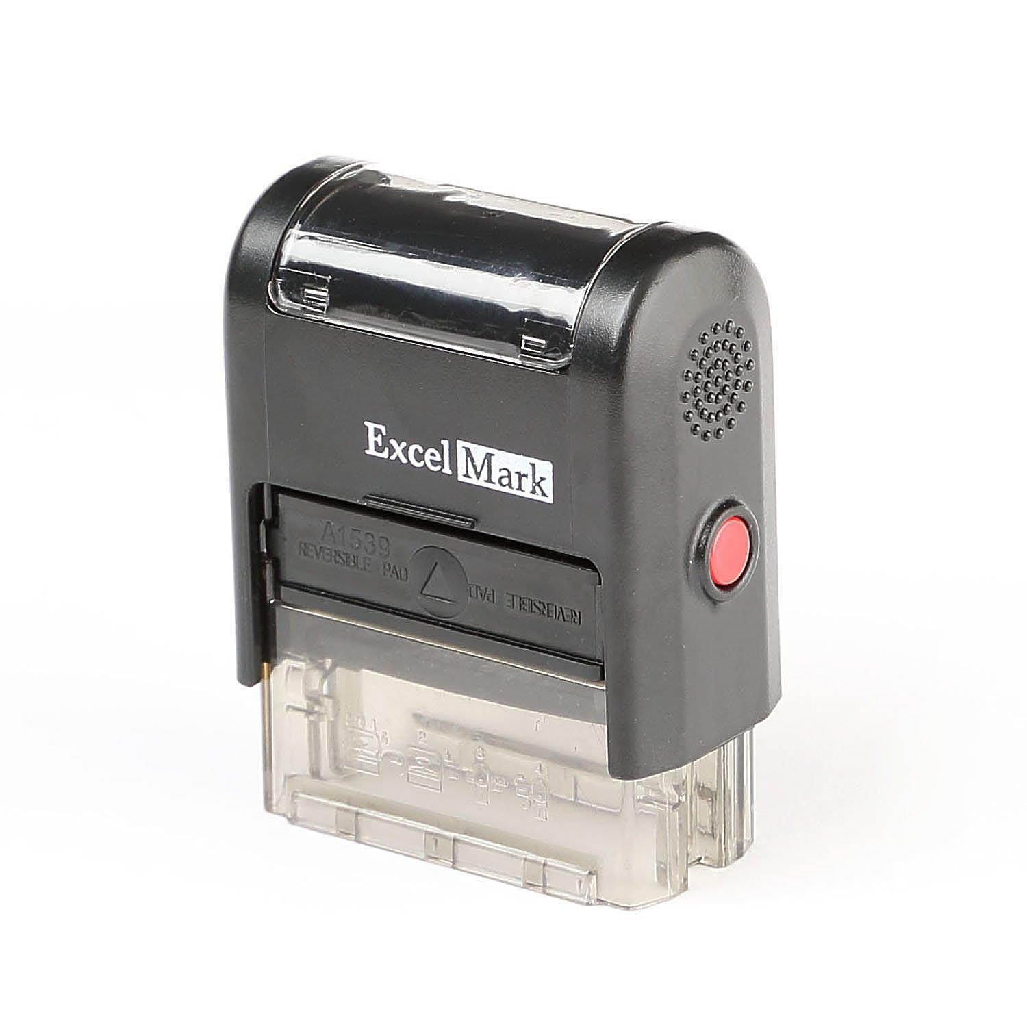 SOLD OUT Self Inking Rubber Stamp - Red Ink (ExcelMark A1539)
