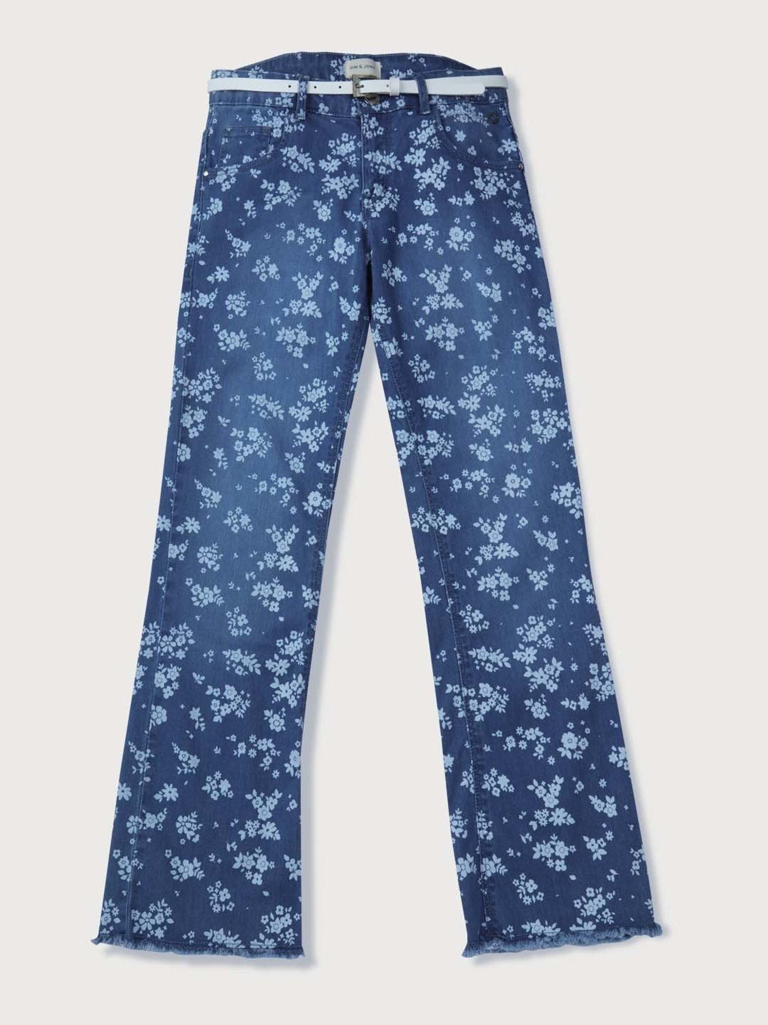 GJ baby Girls Blue Washed Jeans