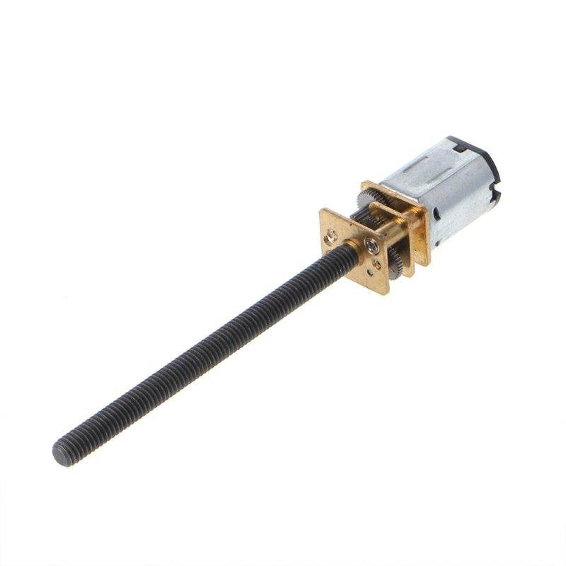DC 12V 400RPM N20 Micro Gear Motor 16mm Shaft M4x55mm Screw Reducer with Gear Box