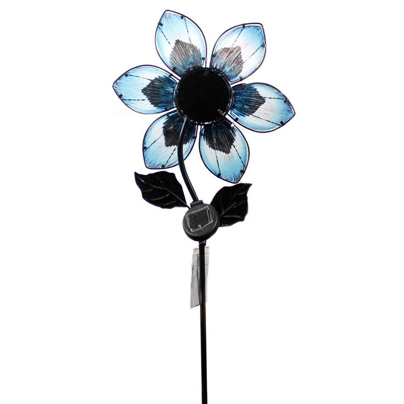 Home & Garden 50.0" Solar Giant Flower Stake Blue Led String Lights Cally Regal Art & Gift  -  Decorative Garden Stakes