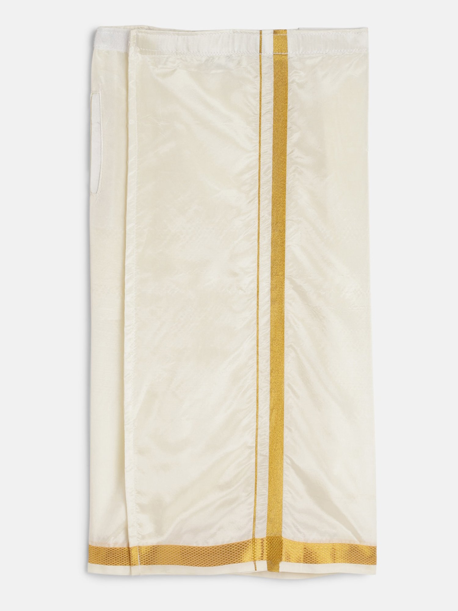 THANGAMAGAN Kids Mustard & Cream Solid  Shirt,  Dhoti,  Towel With  Freebies Set