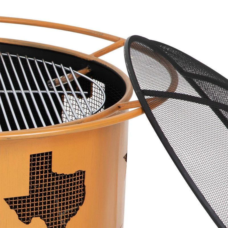 30" Wood Burning Fire Pit Bowl - Orange - Nuu Garden