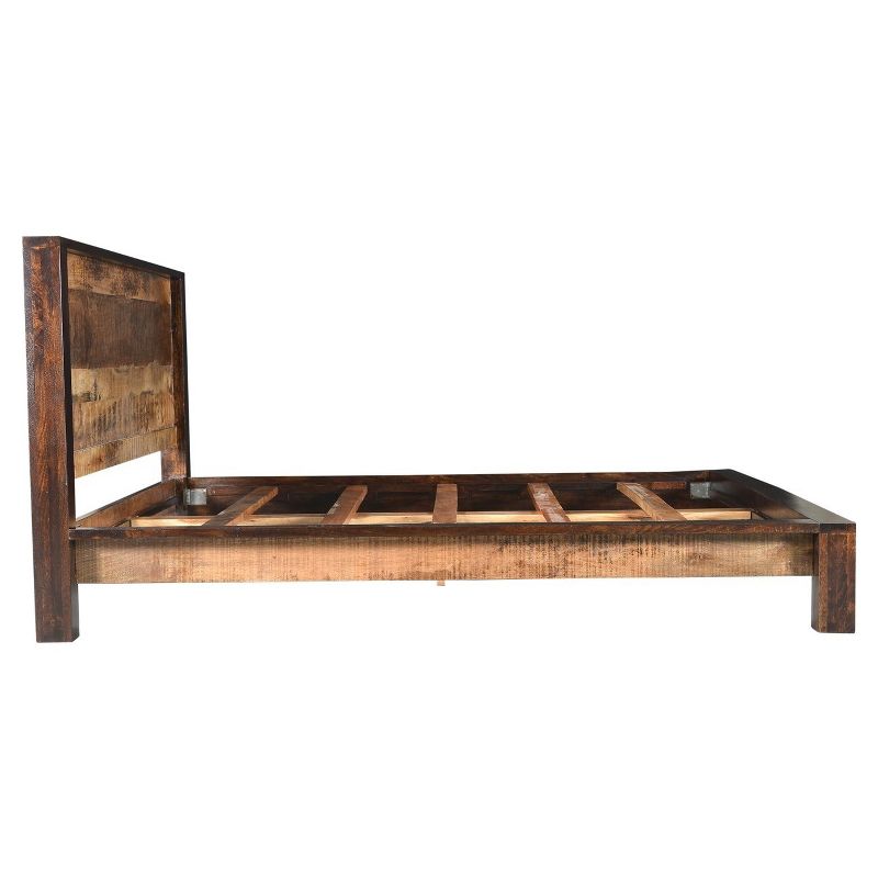 Surat Solid Wood Bed - Brown - Queen - Timbergirl