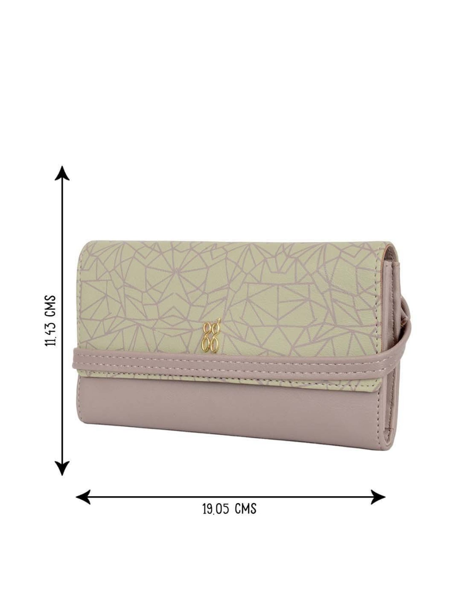 Baggit Purple Printed Wallet for Women