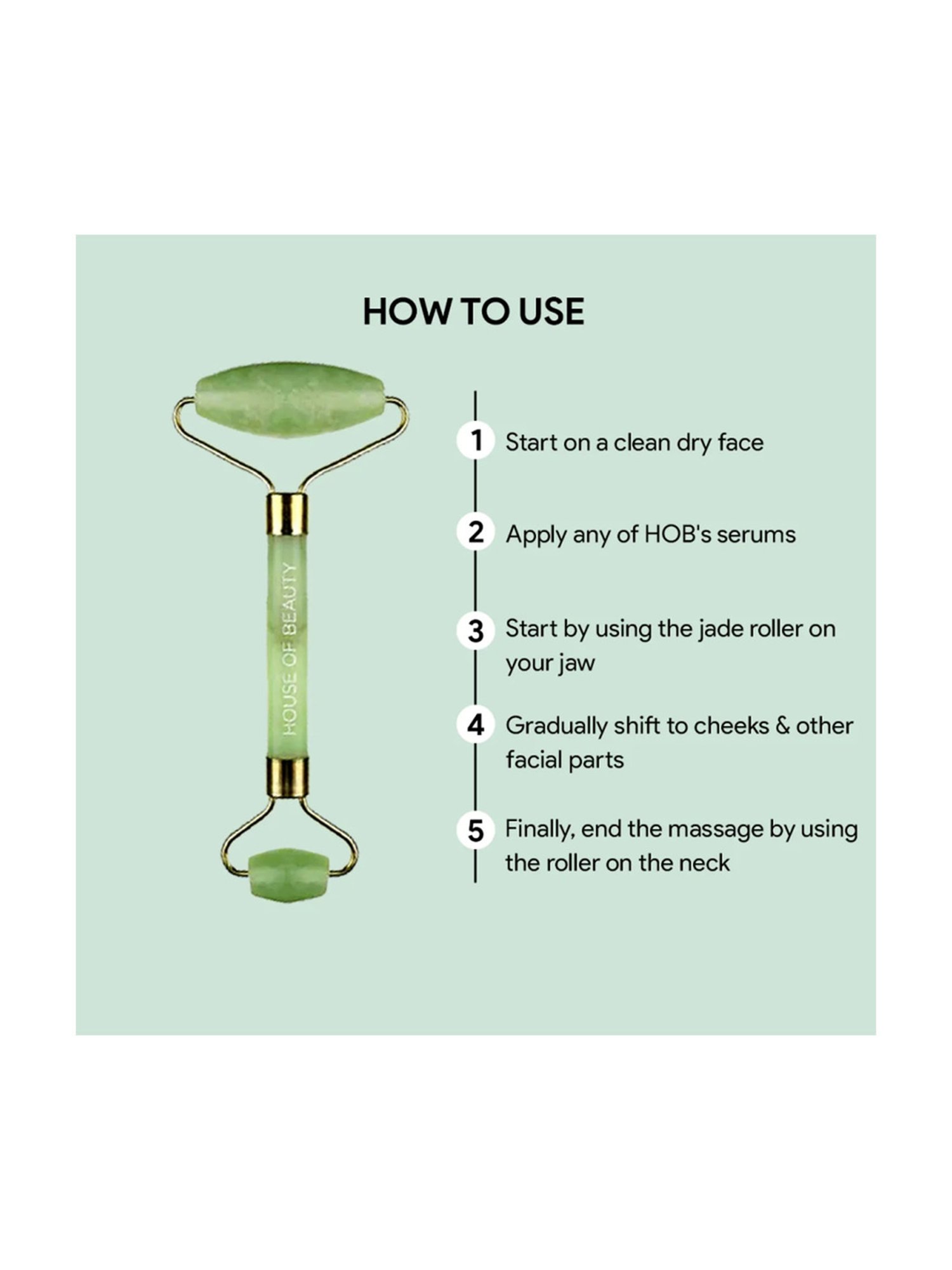 House of Beauty Jade Roller Kit