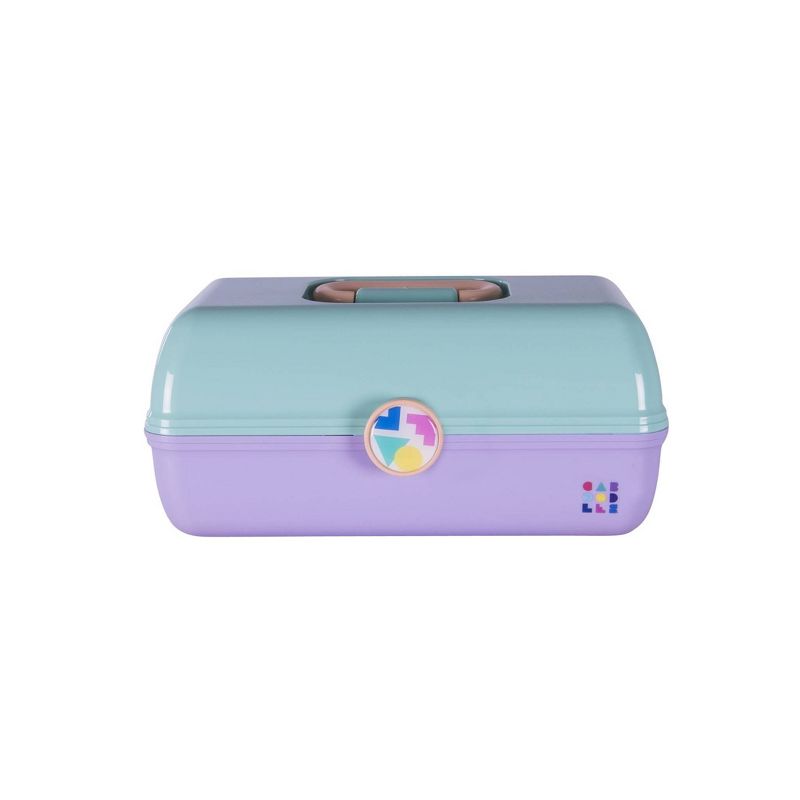 Caboodles Vintage On The Go Girl Makeup Case - Light Blue/Light Purple