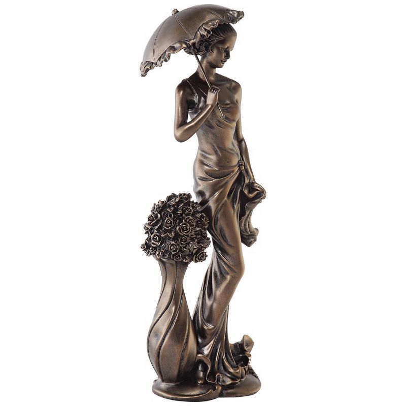 Dahlia Studios Springtime Promenade Bronze Finish 14 3/4" High Sculpture