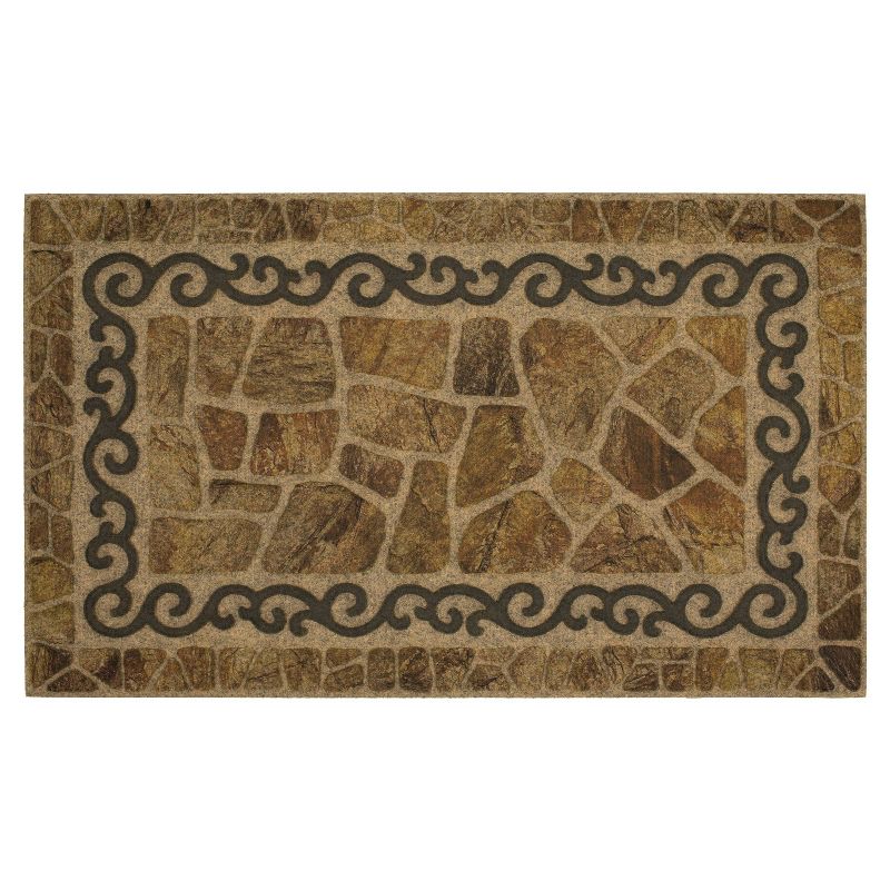 1'6"x2'6" Ornamental Entry Mat Scroll and Stone - Mohawk