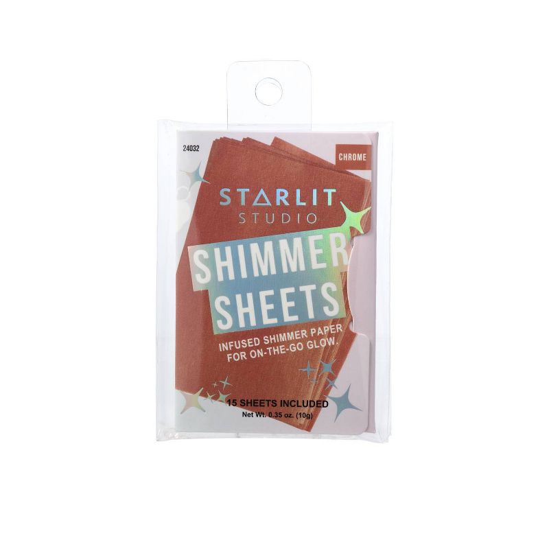 Starlit Studio Shimmer Sheets - Chrome - 15ct/0.35oz