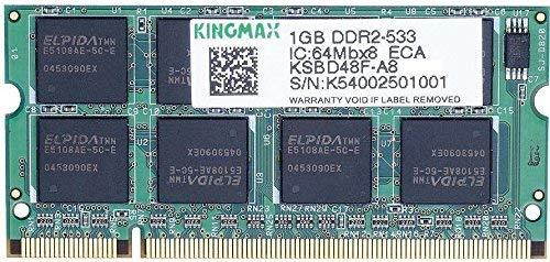 Kingmax Ksbd48F-A8 Notebook Memory 1Gb Ddr2-533Mhz 200 Pin Sodimm