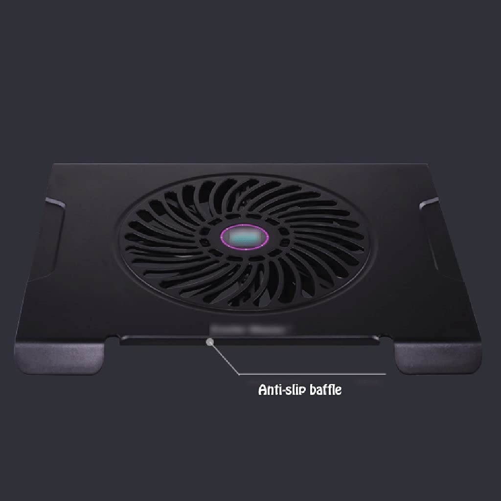 Silent Notebook Radiator Plastic Notebook Cooling Pad Cooling Bracket Suitable for Notebooks Within 15.4 Inches (Black)