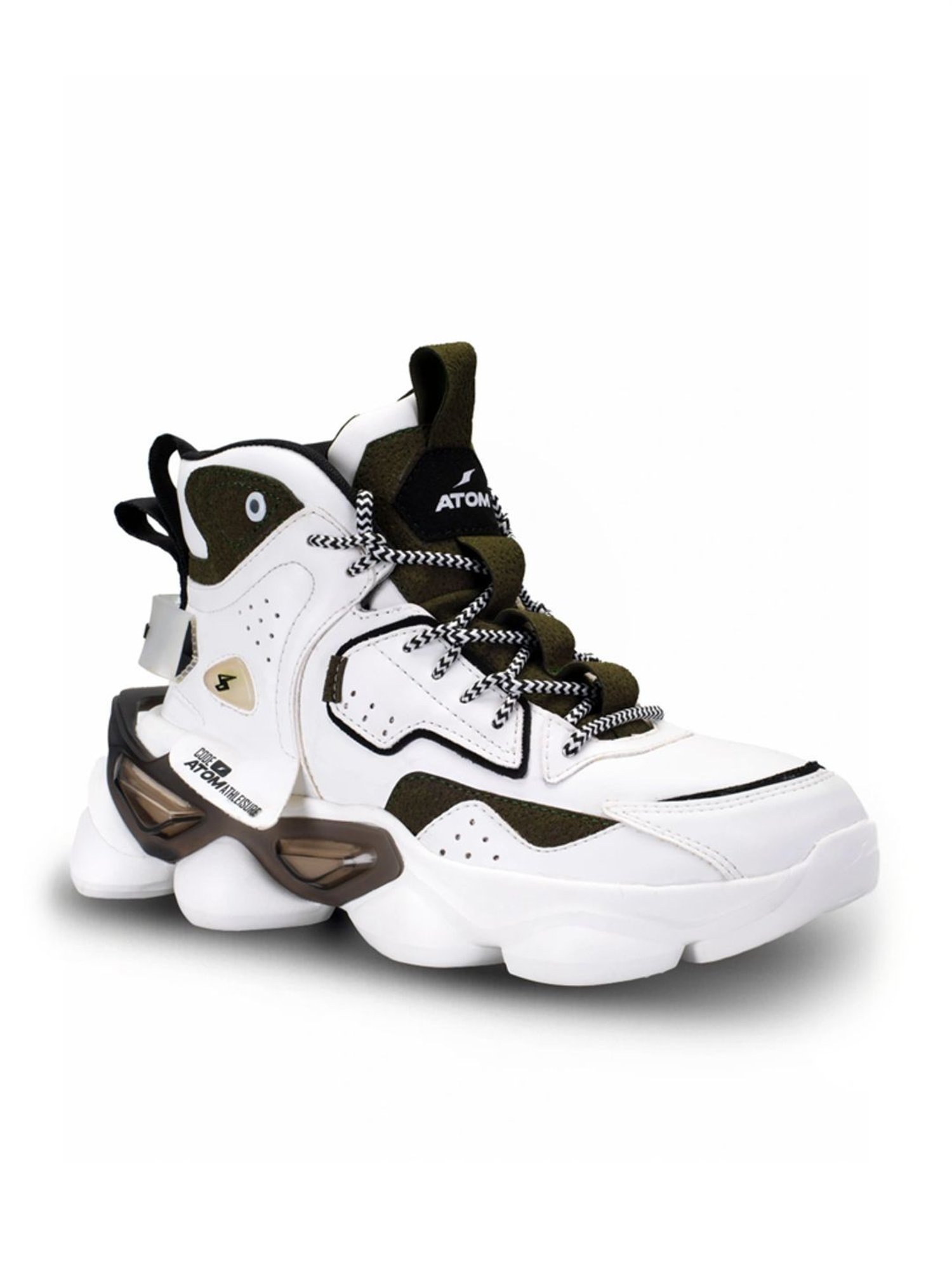 Atom Men's Bulldozer White Running Shoes