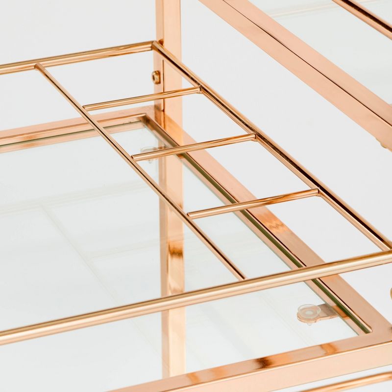 Alcott 3 Tier Bar Cart Bright Gold - angelo:HOME