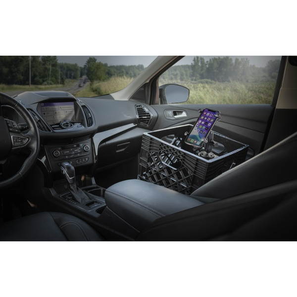 AUTOEXEC AECRATE-09 Milkcrate with Phone Mount