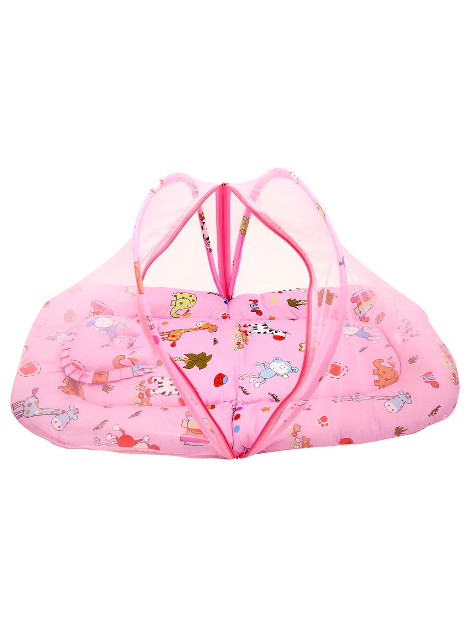 Baby Moo Tent Mattress Set with Neck Pillow Savanna Ooh Na Na Pink