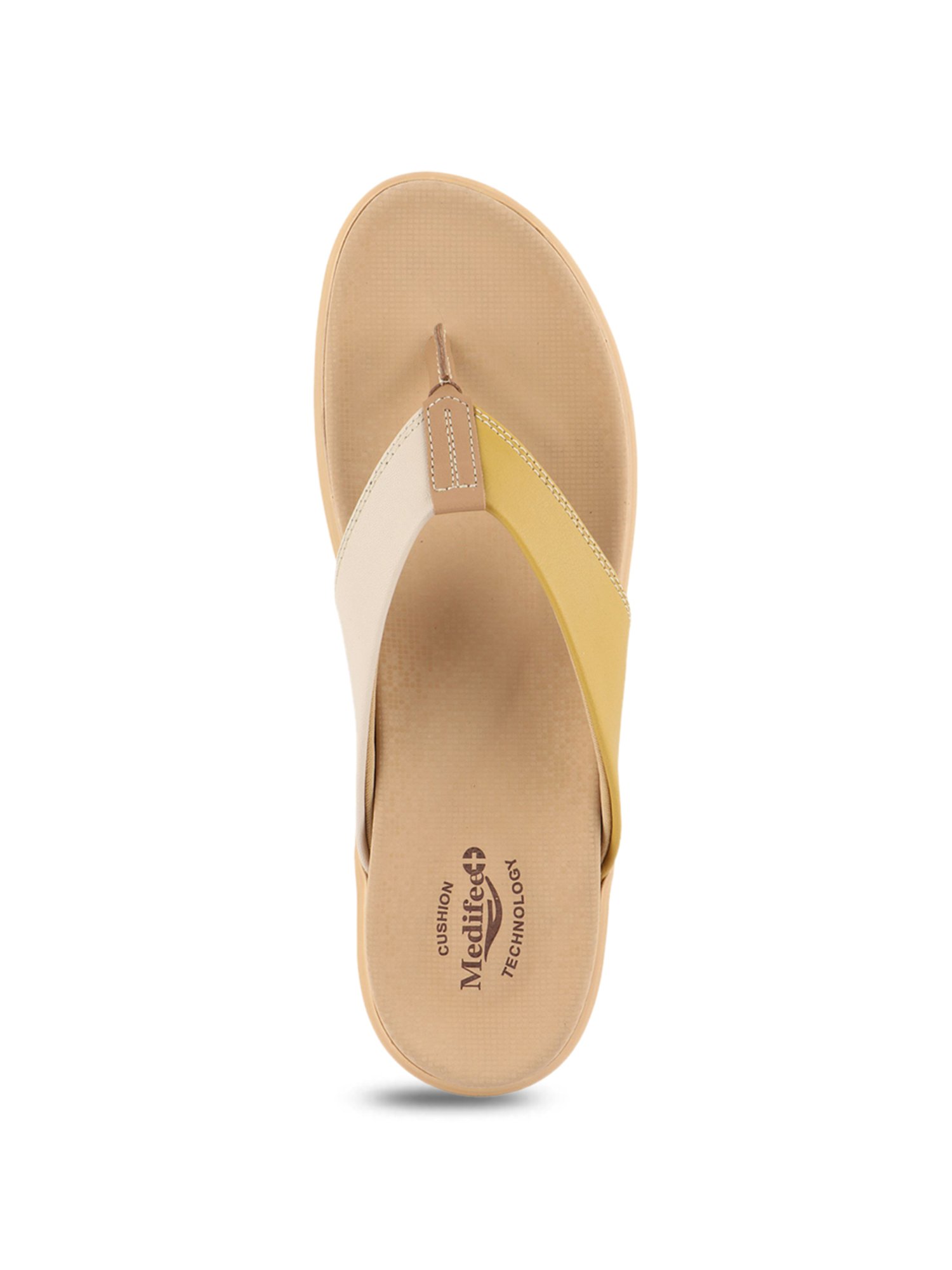 MediFeet Women's Mustard Thong Sandals