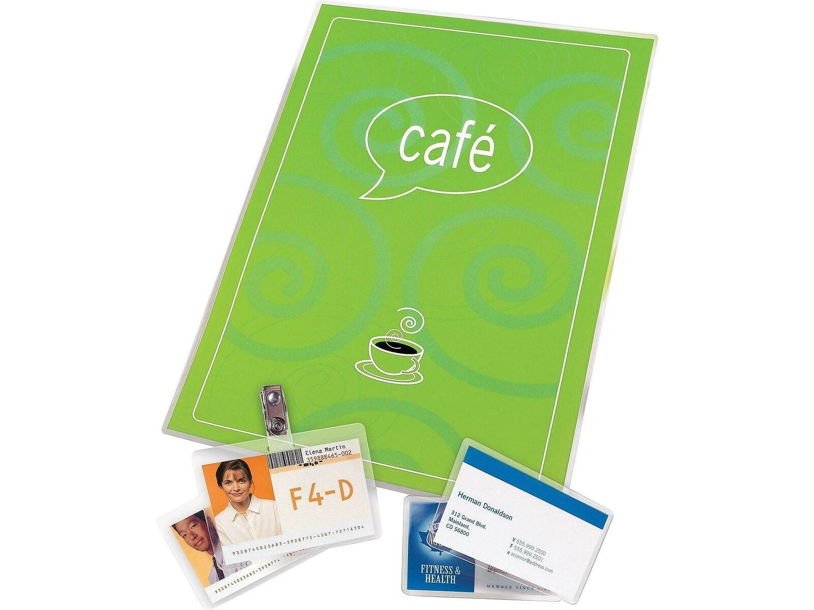 GBC UltraClear Thermal Pouches ID Tag 25/Pack (3202011) 793752