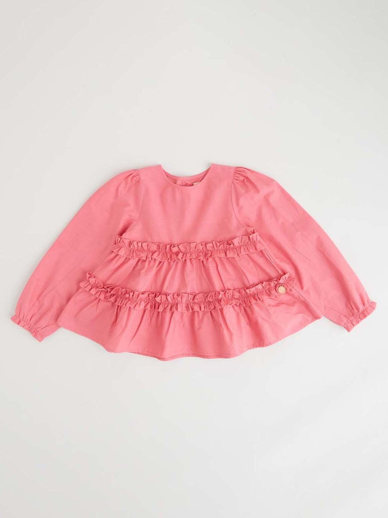 Angel & Rocket Kids Red Cotton Regular Fit Full Sleeves Top