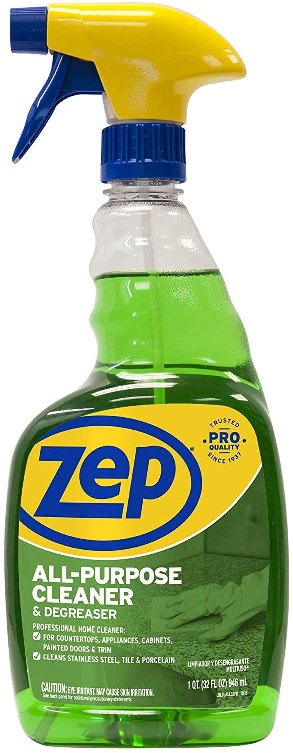 Zep Commercial All-Purpose Cleaner/Degreaser - Ready-To-Use Spray - 0.25 gal (32 fl oz) - 12 / Carton - Green