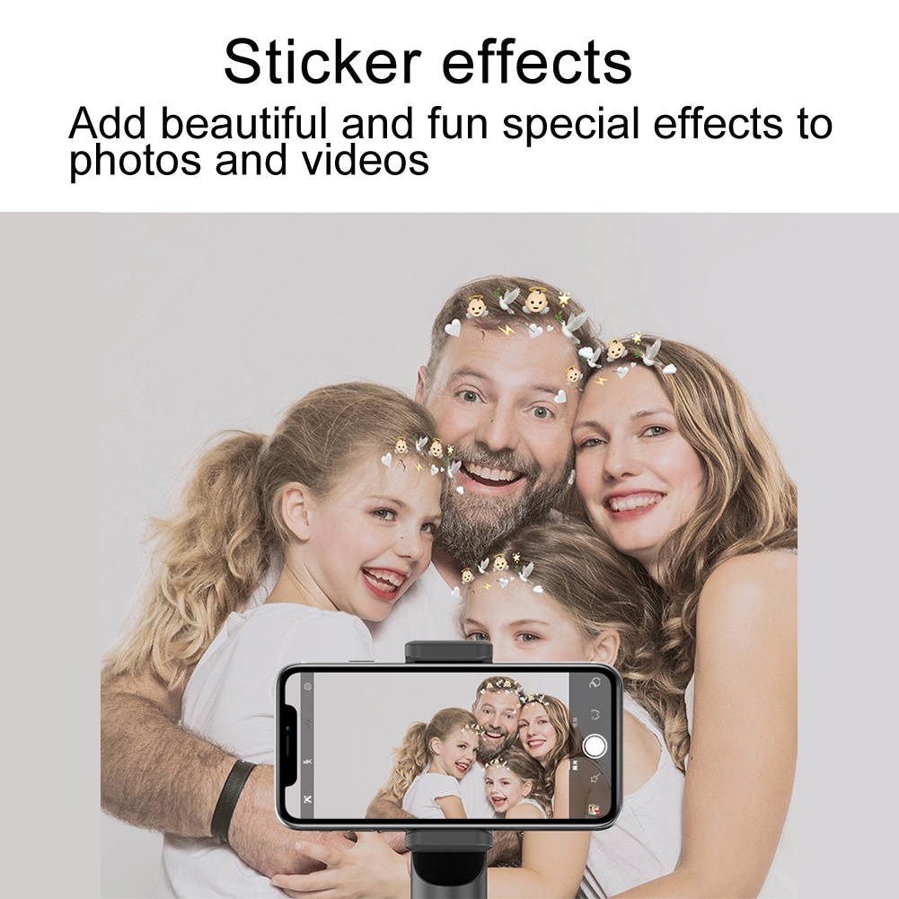 Portable Gimbal Stabilizer APP Control Auto Face Tracking 360&deg; Rotation Desktop