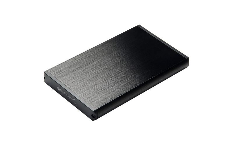 Sabrent EC-UK30 Drive Enclosure Serial ATA/300 - USB 3.0 Host Interface External - Black - 1 x 2.5" Bay - Aluminum