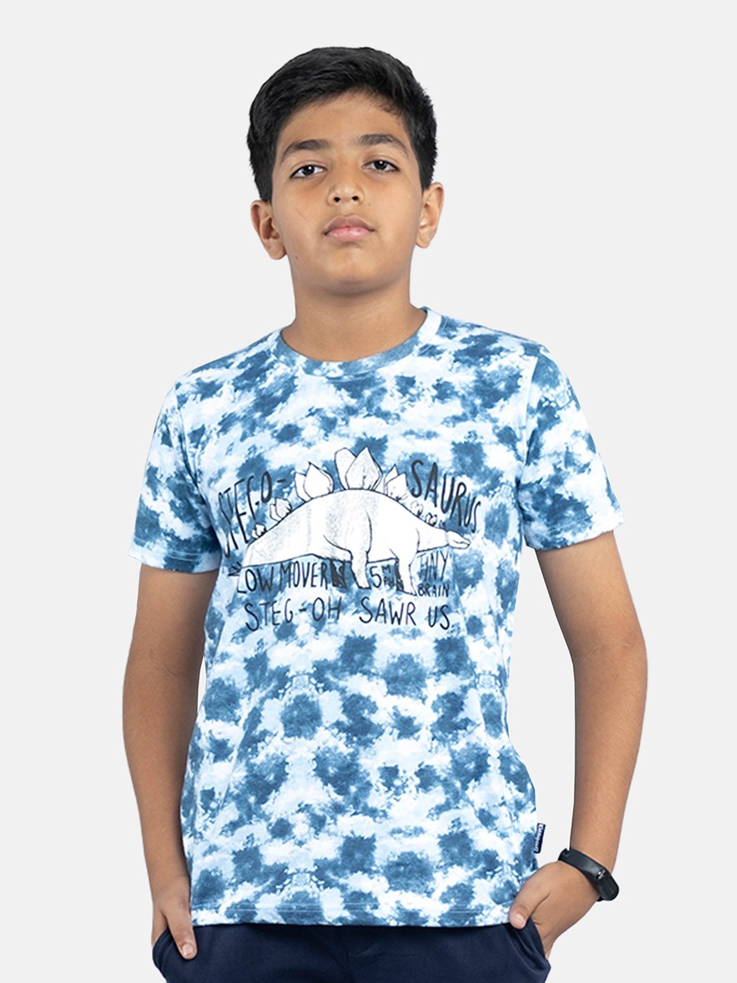 Kiddopanti Kids Blue Printed T-Shirt