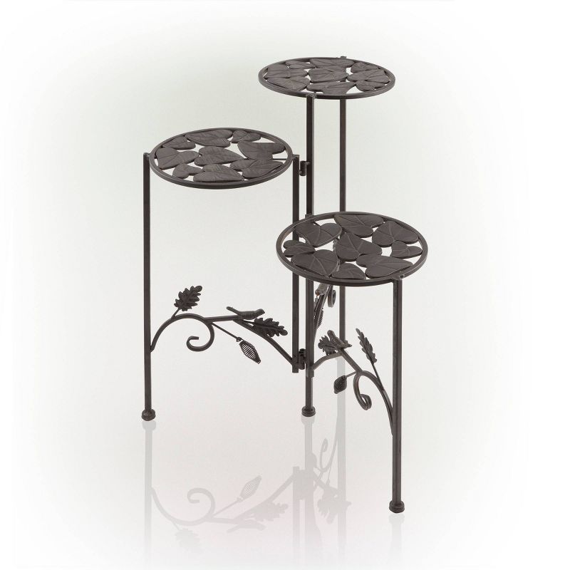 23" 3-Tier Iron Plant Stand - Alpine Corporation