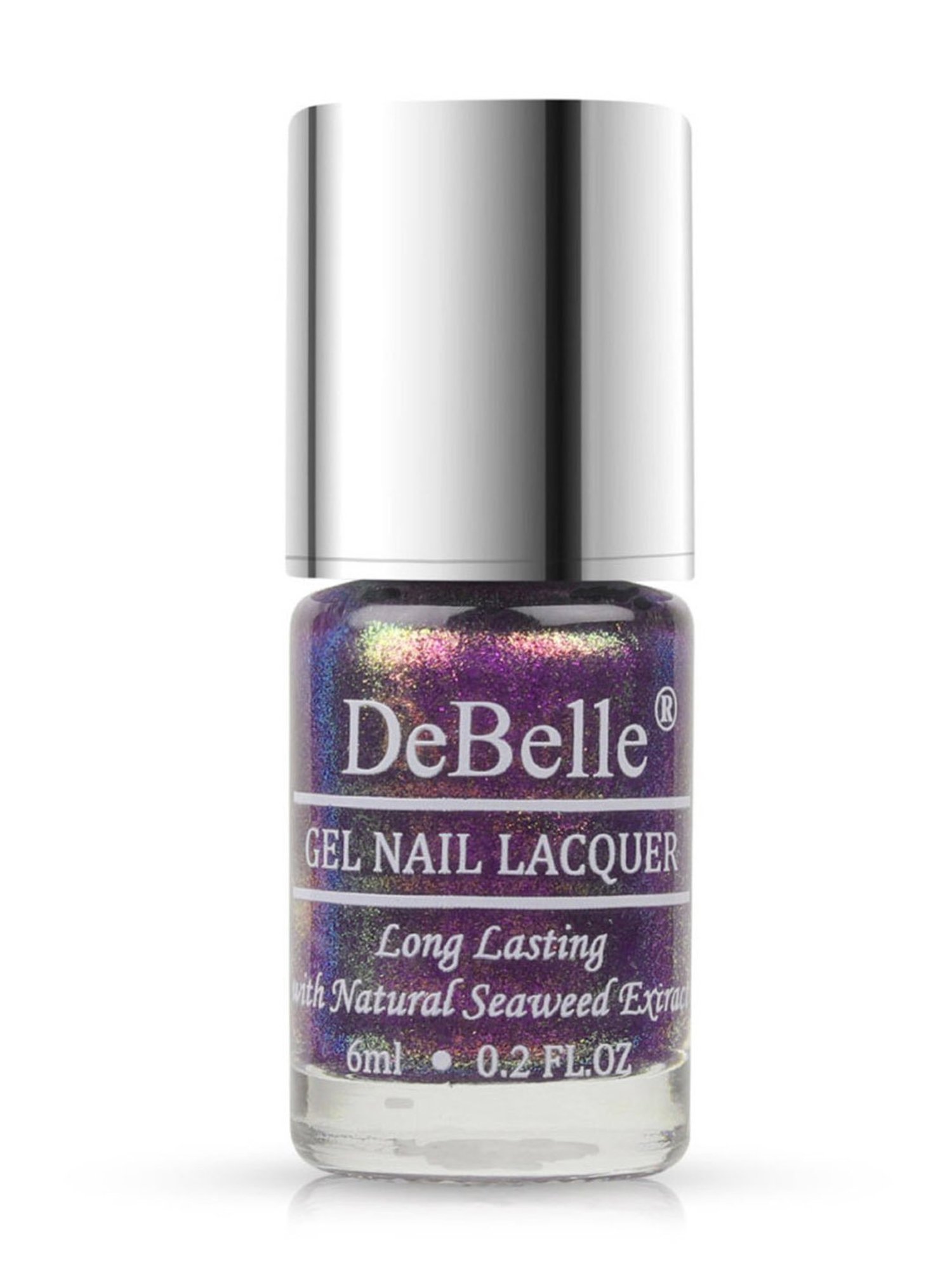 DeBelle Gel Nail Lacquer Delightful Daphne (Duo Holo Purple Glitter) - 6 ml