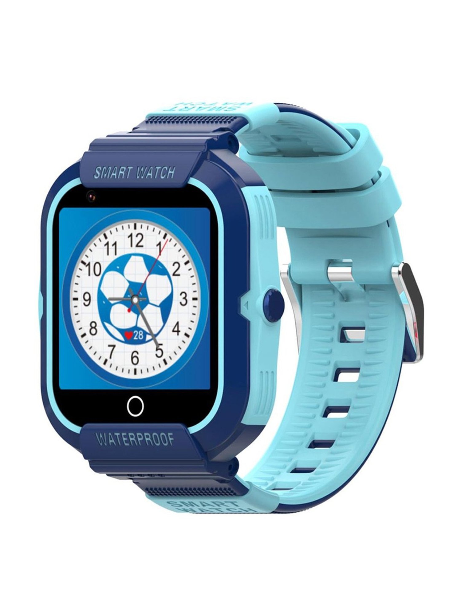 Turet Smartwatch for Kids with HD Display, Camera, SOS Button, Phone & Video Calling (Dark Blue)