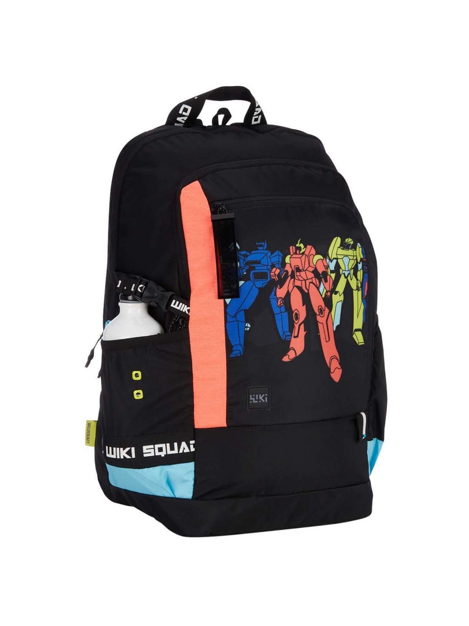 Wiki 34 Ltrs Black Medium Backpack