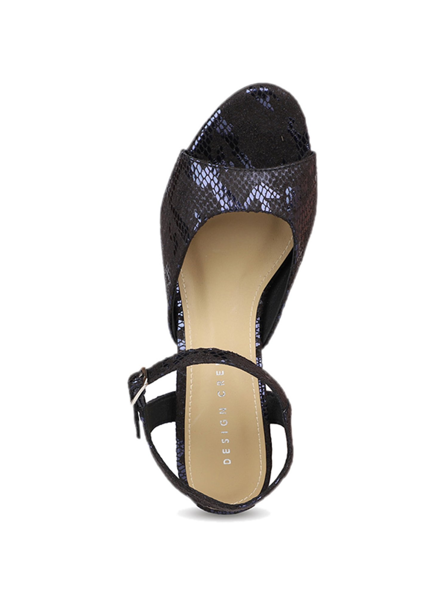 Design Crew Women's Blue Ankle Strap Sandals