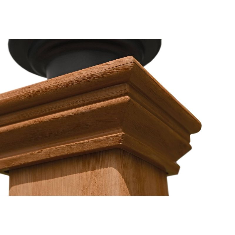 1 Light Outdoor Post Mount Black - Aurora Lighting