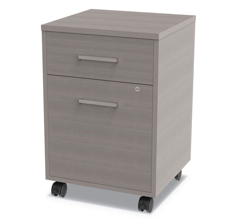 Linea Italia(R) Urban Mobile File Pedestal, 16w x 15 1/4d x 23 3/4h, Ash UR610ASH