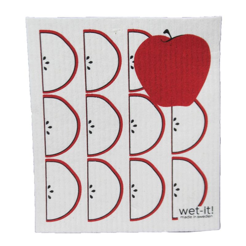 Swedish Dish Cloth 7.75" Fruit Stand  Set / 3 Dishcloth Clean Up Kitchen  -  Dish Cloth