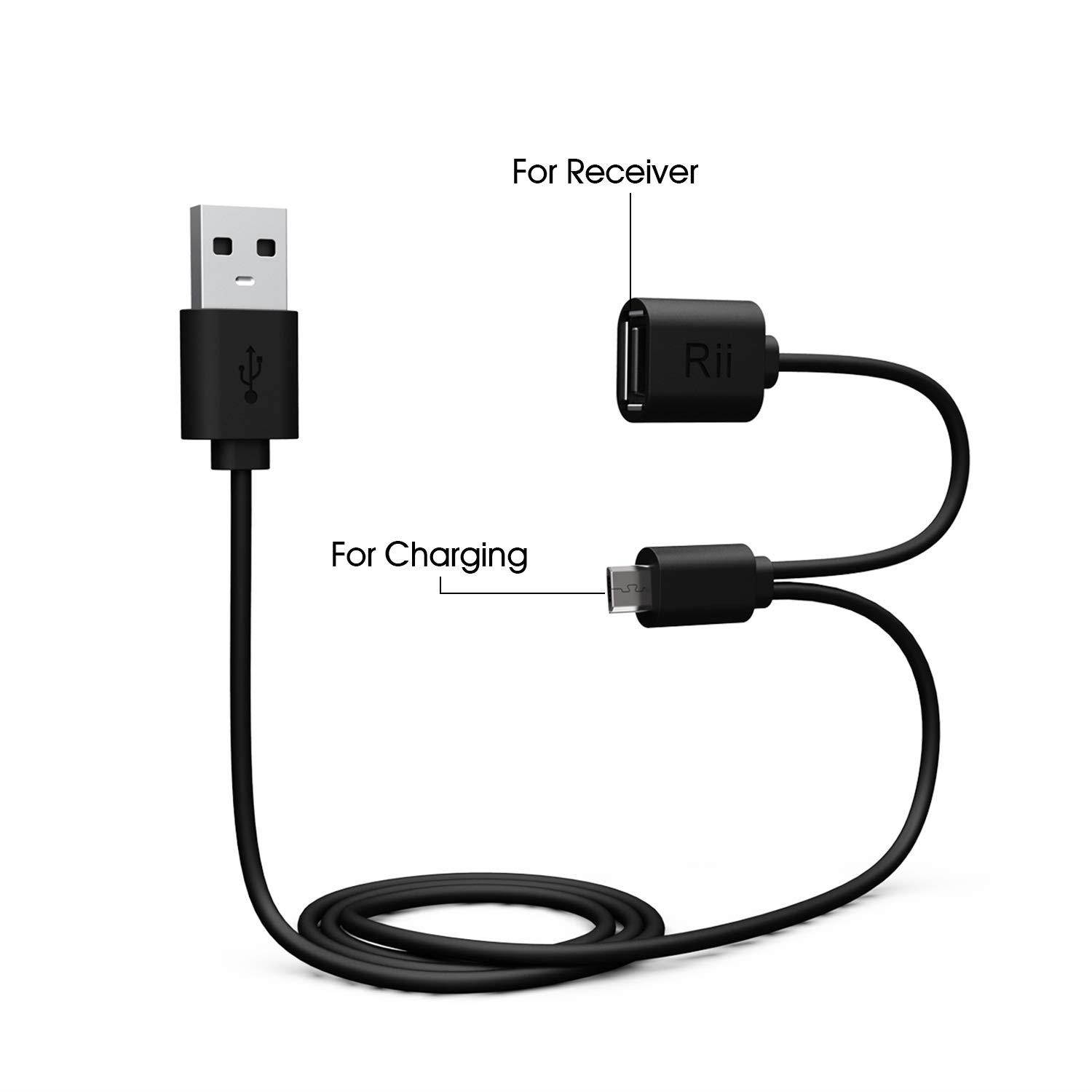 Rii i8+ 2.4GHz Mini Wireless Keyboard with Touchpad Mouse,LED Backlit,Rechargable Li-ion Battery (Updated 2017,Backlit)