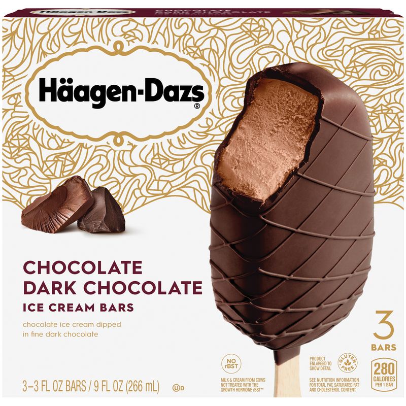 Haagen-Dazs Chocolate-Dark Chocolate Ice Cream Bar - 3pk