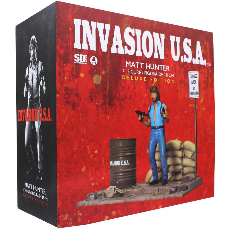 SD Toys Chuck Norris Invasion USA 7 Inch Matt Hunter Figure with Diorama