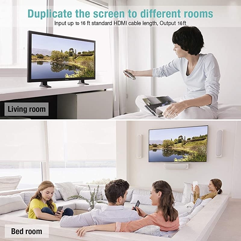 HDMI Repeater 4K,  Upgrade HDMI 2.0 Repeater Signal Booster, HDMI Amplifier HDMI Repeater 4K Mini HDMI Extender Repeater Support 4Kx2K, 3D, 1080P, Fast & Lossless Transmission