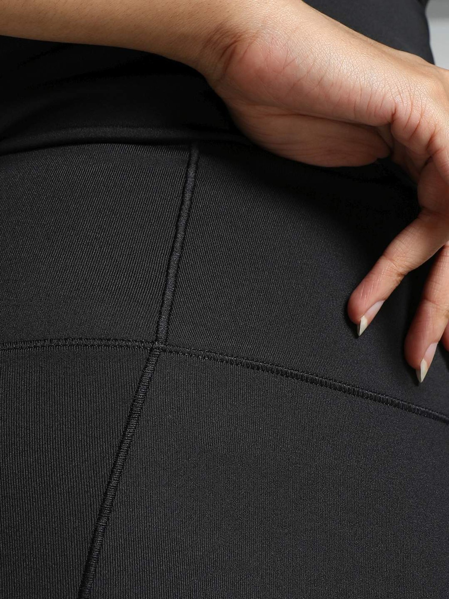 Puma Black Mid Rise Sports Shorts