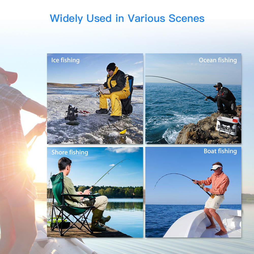 30M 7" Underwater Fishing Video Camera Fish Finder 1000TVL White Infrared LED