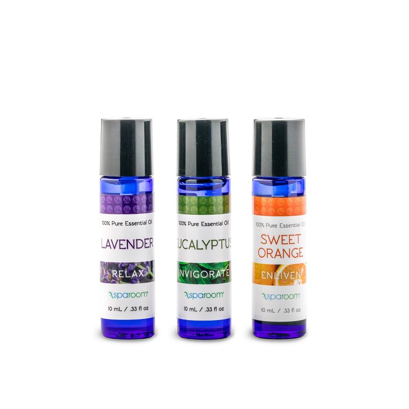 10ml 3pk 100% Pure Essential Oil Lavender Eucalyptus & Sweet Orange - SpaRoom
